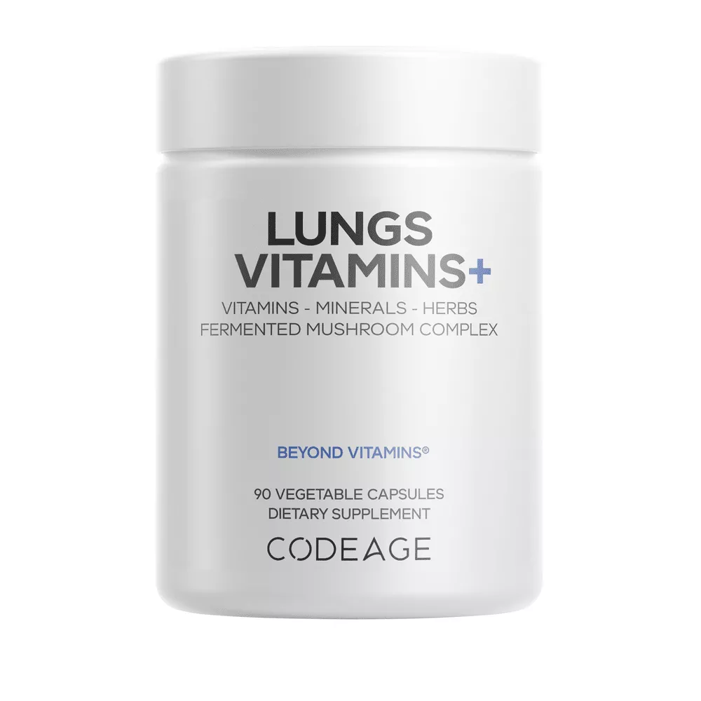 Codeage Lungs Vitamins|90 Capsules|Unflavored