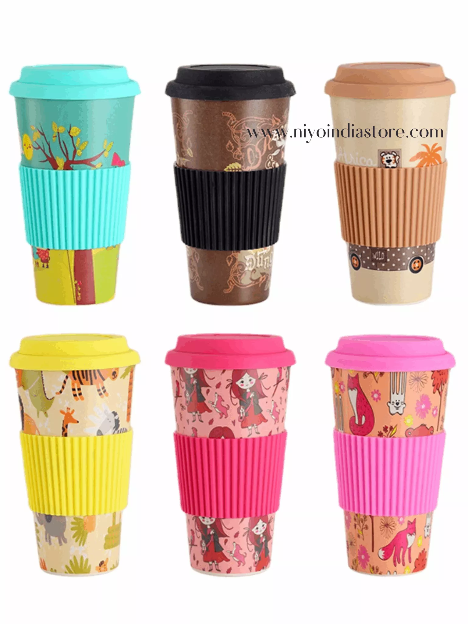 Coffee Mug Set for Kids - Fun Designs & Easy Grip