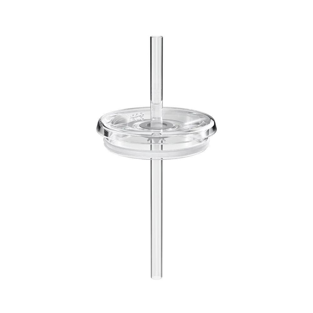 Coffee Straw Lid for Glass Cup - 16oz