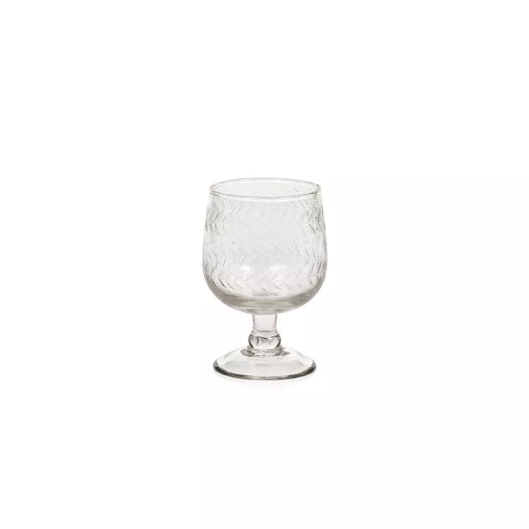 Colette Handmade & Etched White Wine Glasses Set of 4