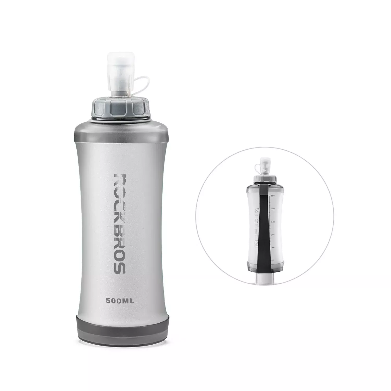 Collapsible Soft Flask 500ml with Bite Valve