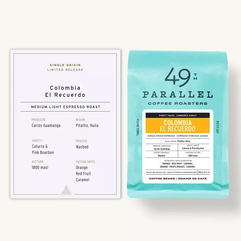 Colombia El Recuerdo Espresso