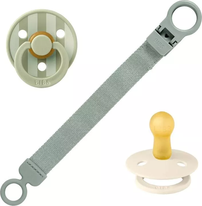 Colour Pacifier & Loop Clip Gift Set