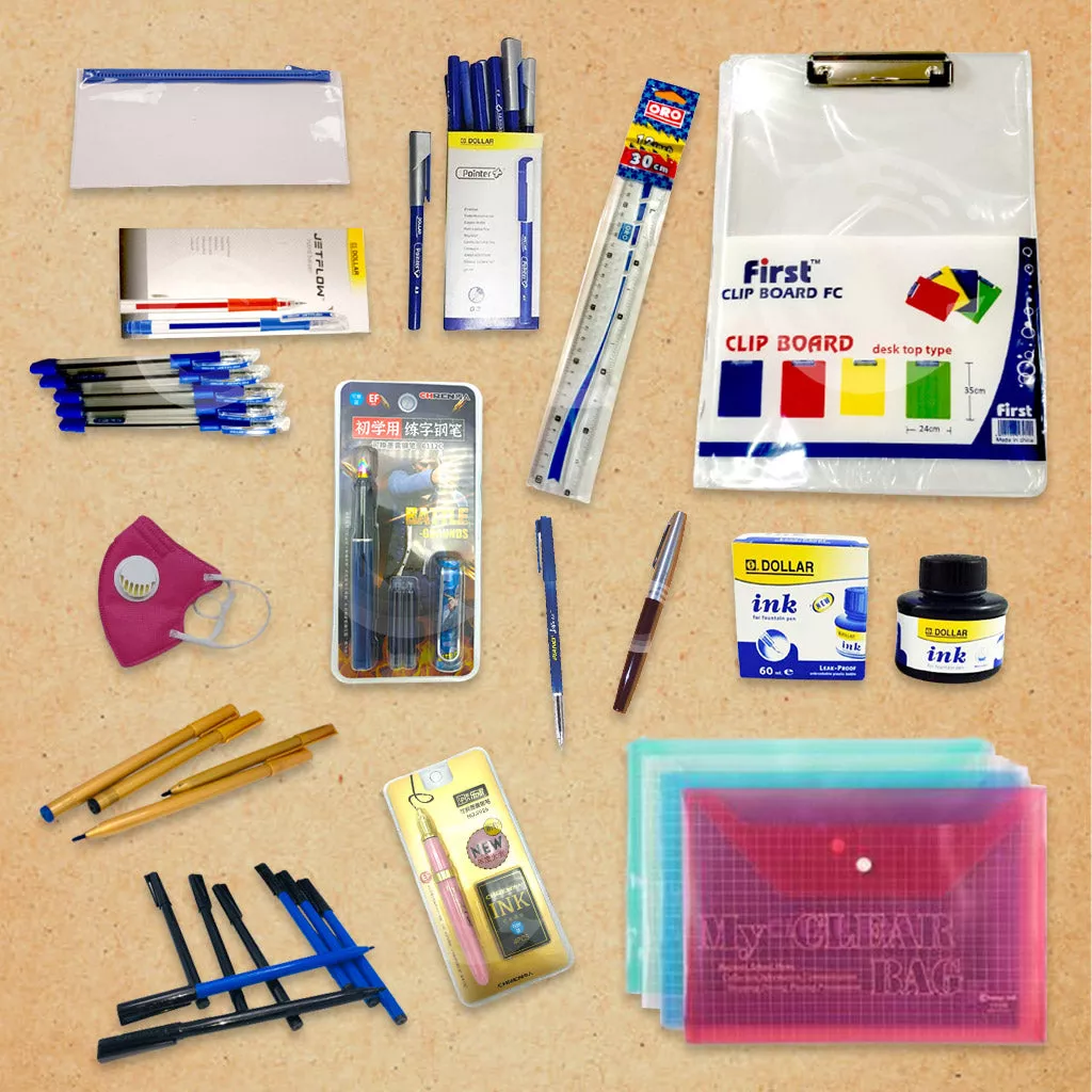 Complete Stationery Exam Kit For 9th, 10th, 1st Year, 2nd Year Students