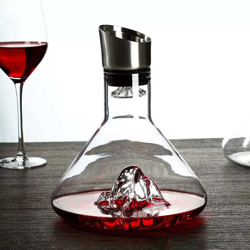 Conical Flask Waterfall Wine Decanter