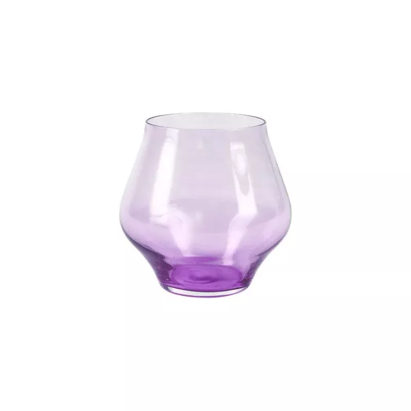 Contessa Lilac Stemless Wine Glass
