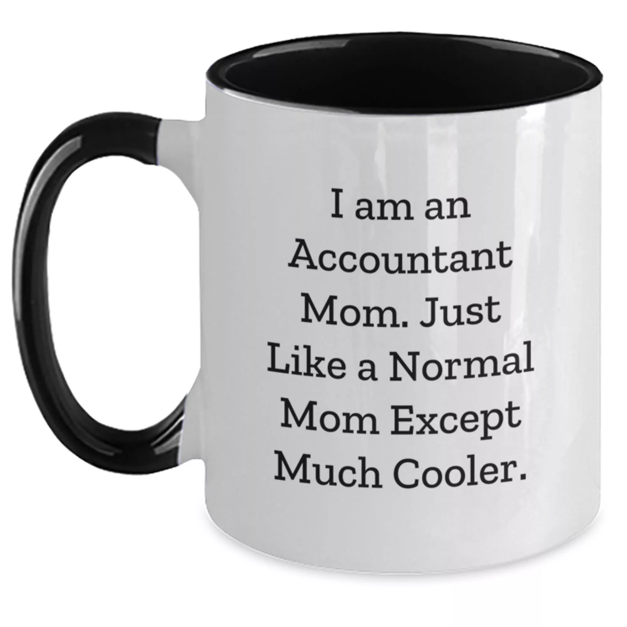 Cool Accountant Mom Two-Tone Coffee Mug