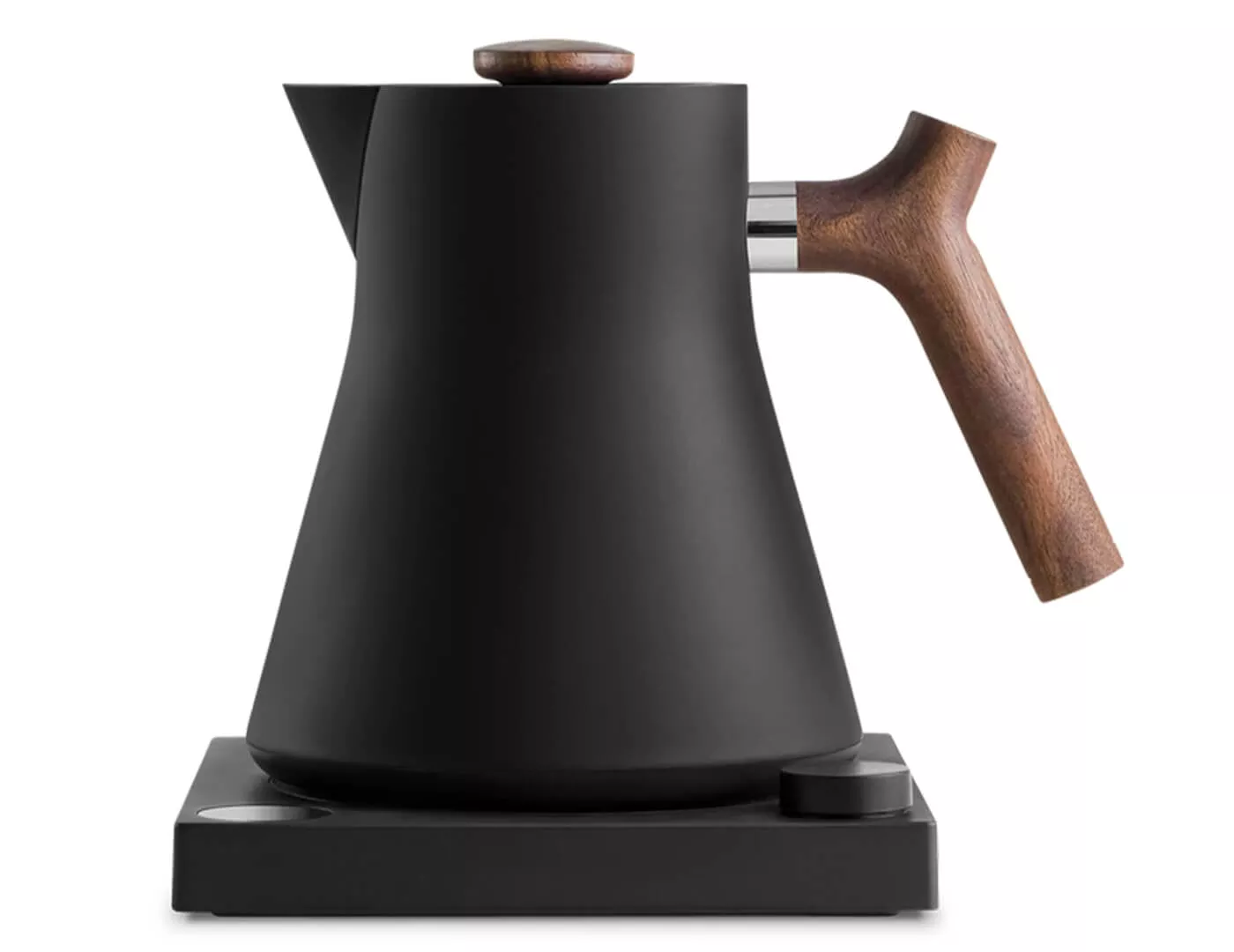Corvo EKG Electric Kettle Matte Black with Walnut Accents