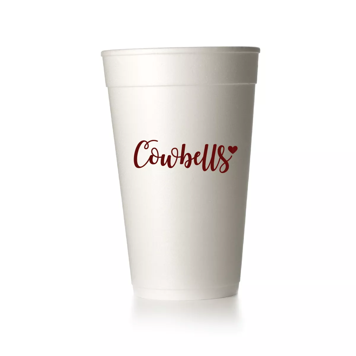 Cowbells Script Cups|Foam&Frost Flex