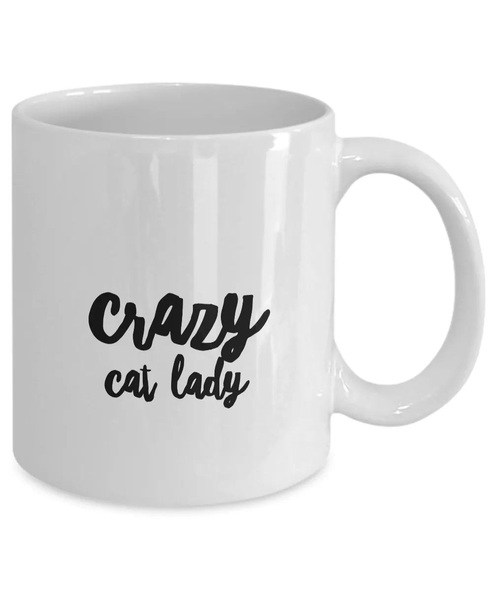 Crazy Cat Lady Mug|11oz Mug|White