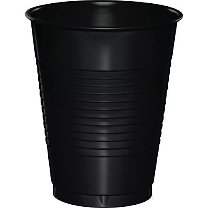 Creative Converting 16 Oz Black Velvet Disposable Plastic Cups