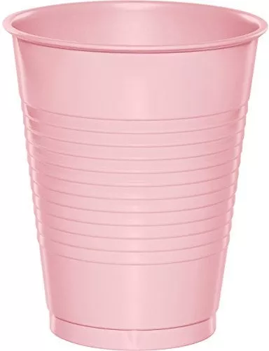 Creative Converting 16 Oz Classic Pink Disposable Plastic Cups
