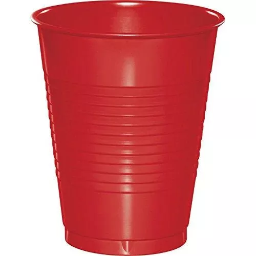Creative Converting 16 Oz Classic Red Disposable Plastic Cups