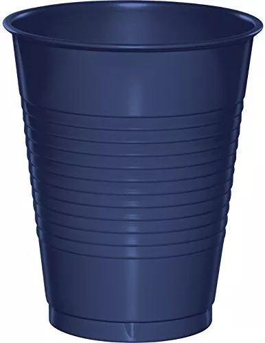 Creative Converting 16 Oz Navy Blue Disposable Plastic Cups