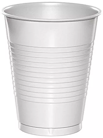 Creative Converting 16 Oz White Disposable Plastic Cups