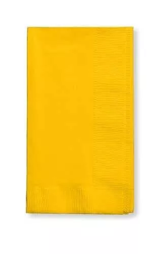 Creative Converting 16 X 16 School Bus Yellow Dinner Napkins (Bulk Pack)