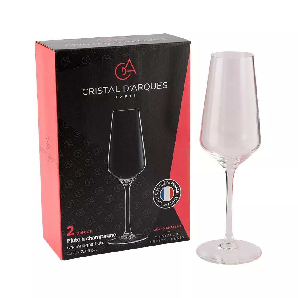 Cristal D'Arques Champagne Flutes- 2 Pack