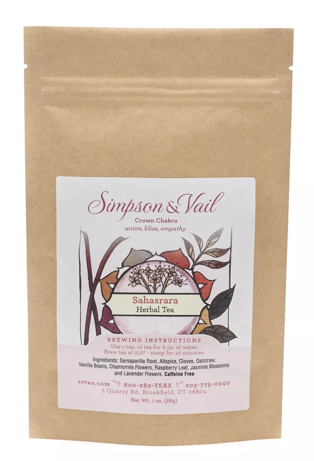 Crown Chakra (Sahasrara) Herbal Tisane - 1oz pkg