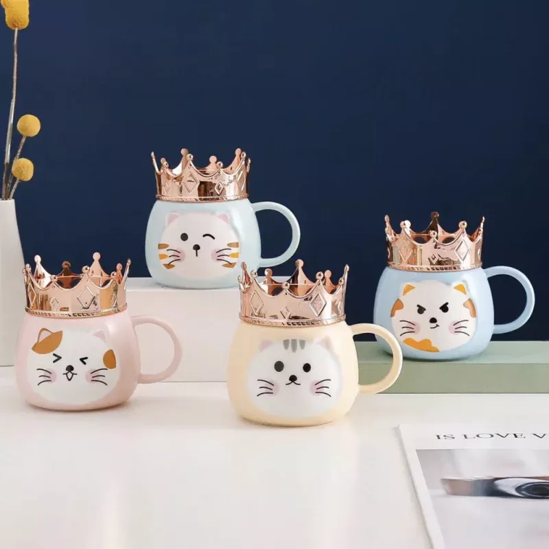 Crown Mug|Green&Pink&Yellow&Blue