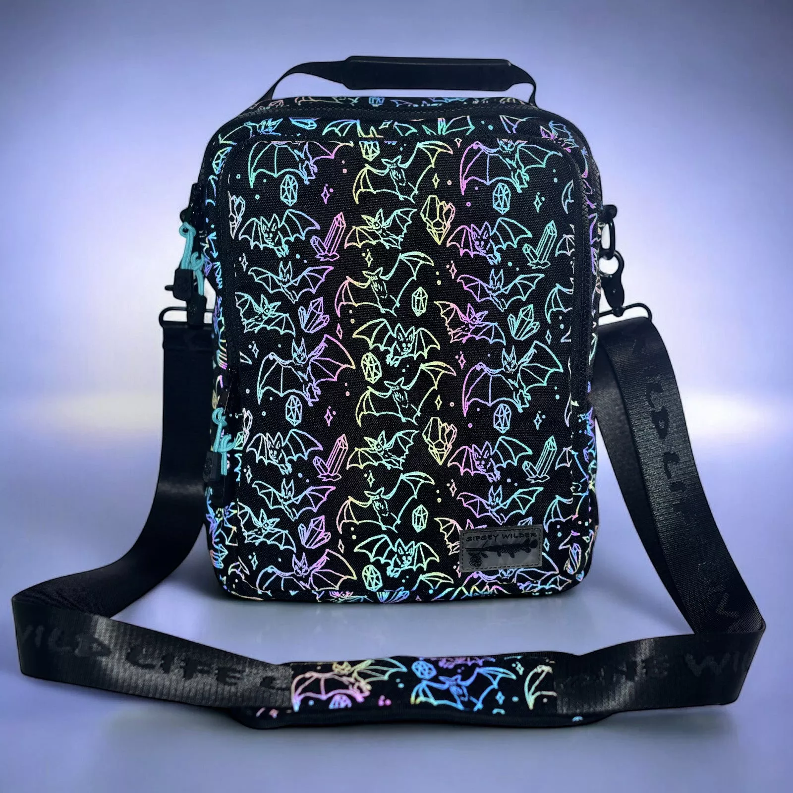 Crystal Cave Bats Tablet Crossbody (Reflective Holographic!)