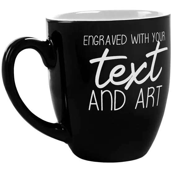 Custom Coffee Mug - 16 oz Ceramic Bistro Coffee Mug