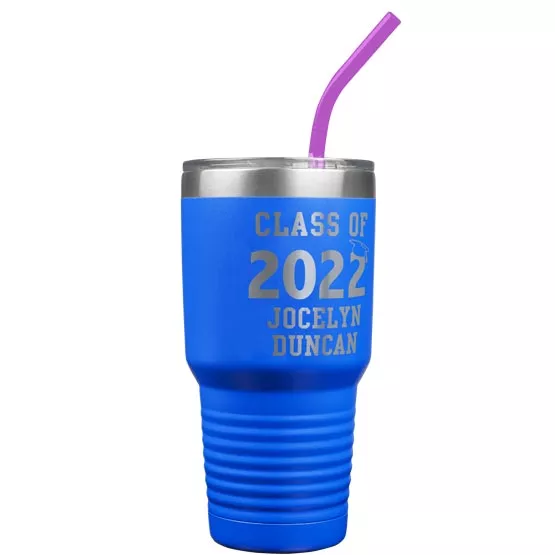 Custom Graduation Gift - Class of Coffee Tumbler, Add Year and Name