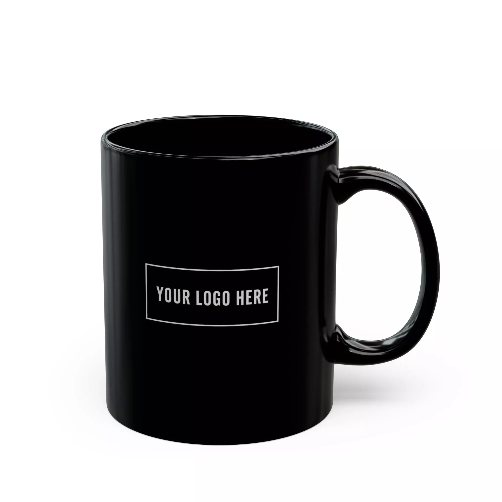Custom Printed Black Glossy Mug