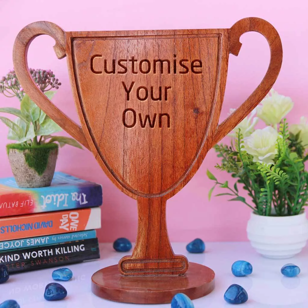 Customise Your Own Wooden Trophy Cup