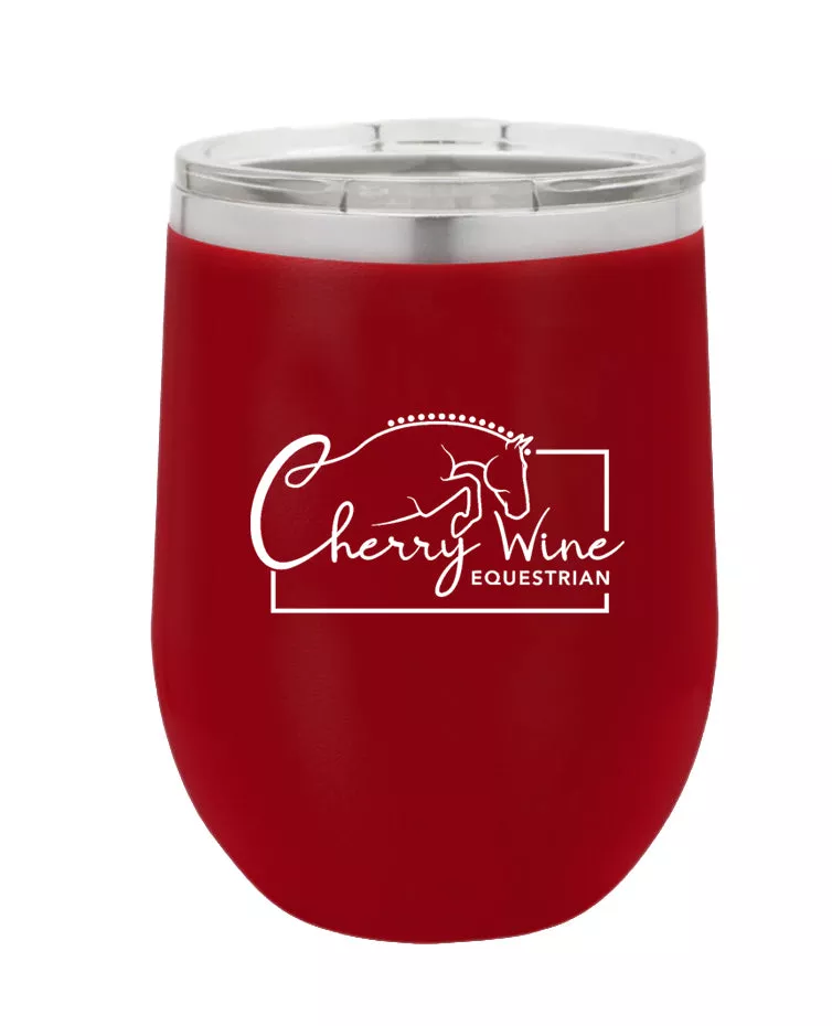 CWE Wine Tumbler|Black&Burgundy