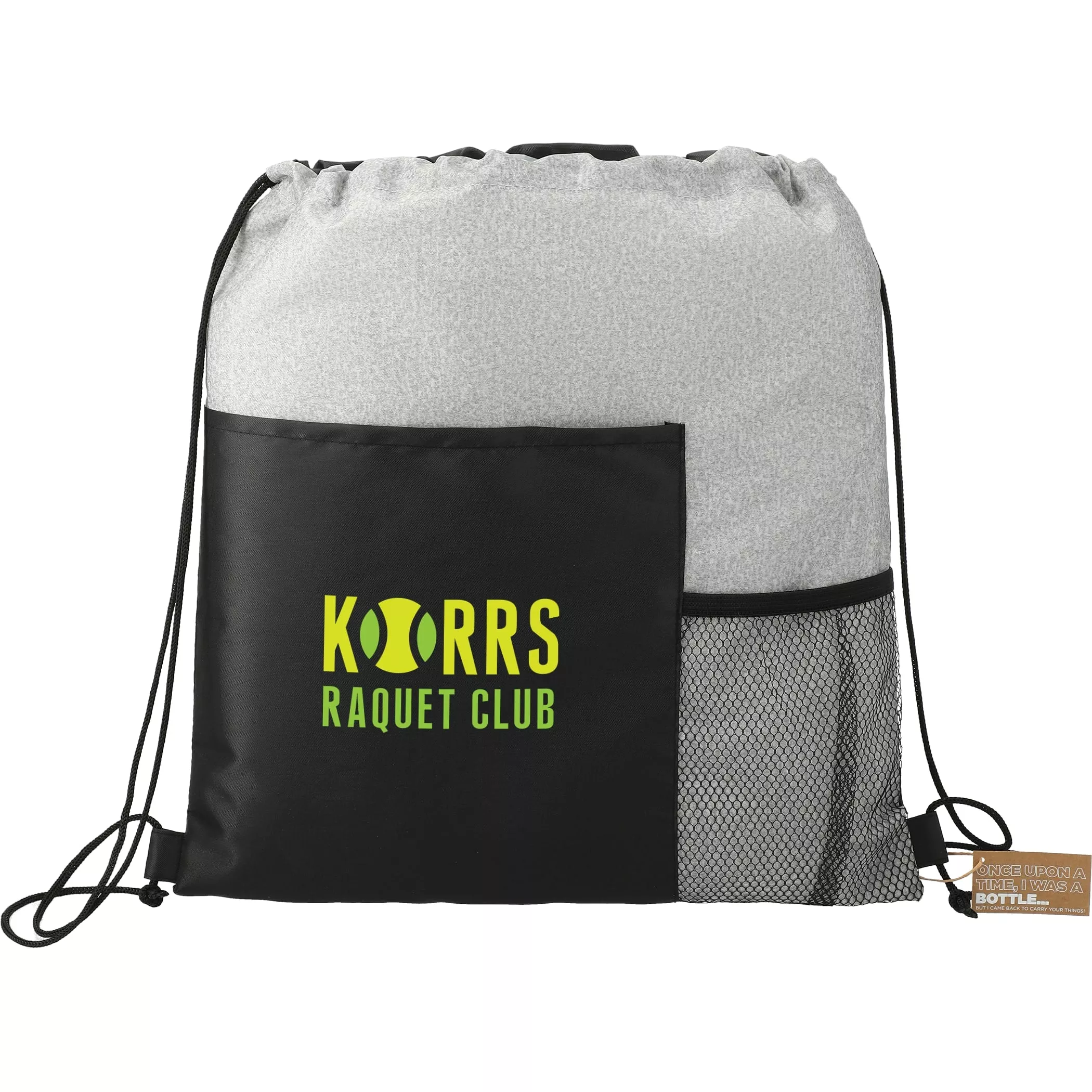 Cycle rPET Drawstring Bag|250&375&500&750&1000|Gray