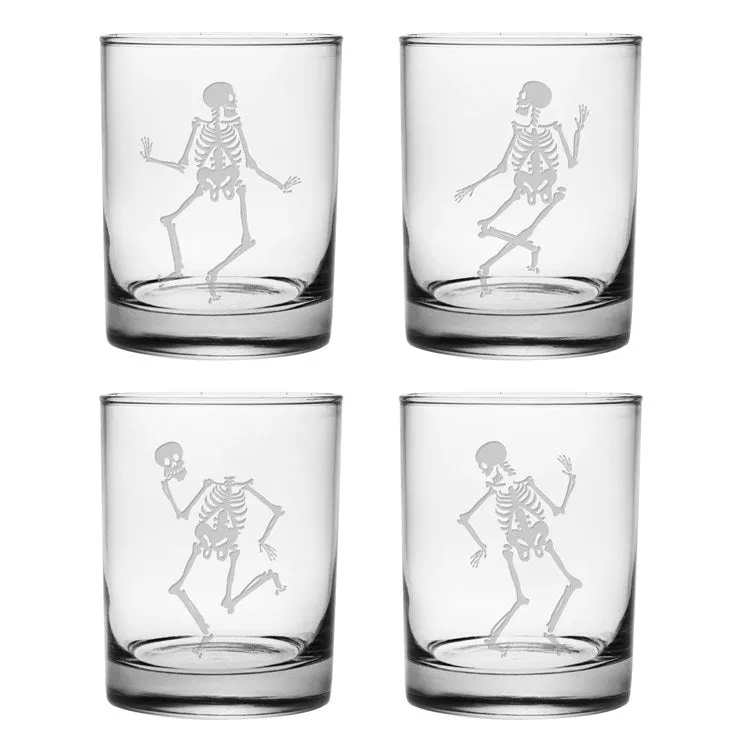 Dance of the Dead Rocks Glass Set