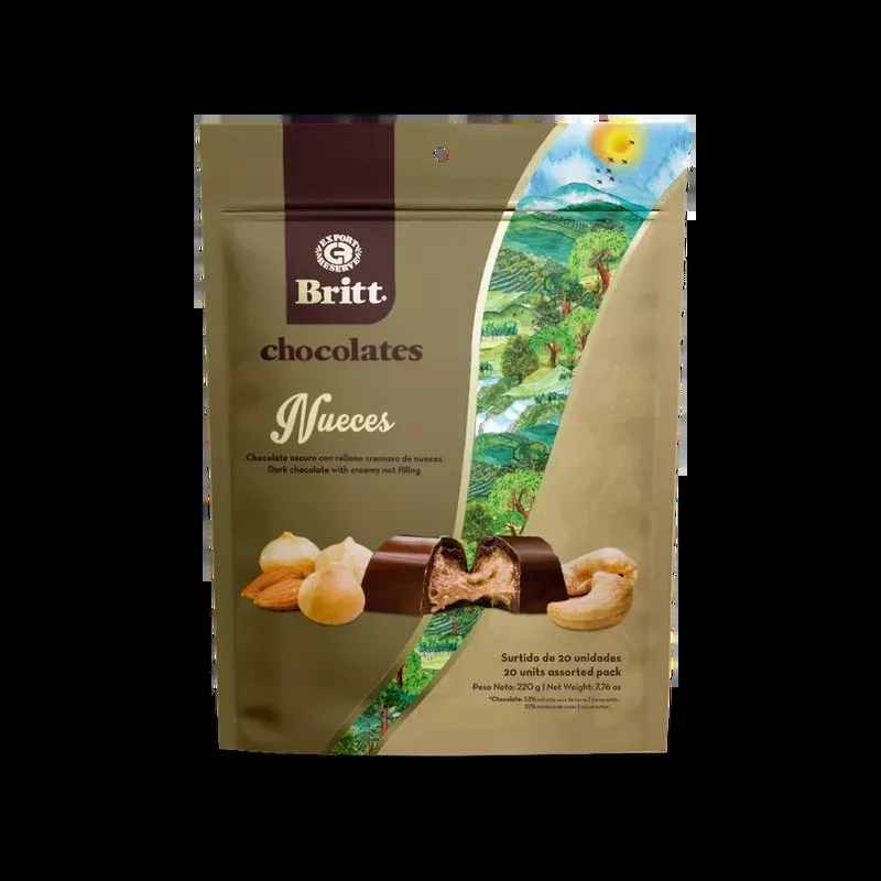 DARK CHOCOLATE WITH CREAMY NUT FILLING