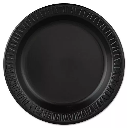 Dart 9PBQ 9 Black Laminated Foam Plate