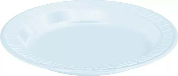 Dart 9PWC 9 Concorde Non-Laminated White Foam Plate