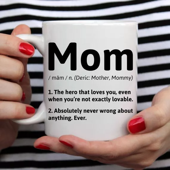 The Definition of a Mom Coffee Mug