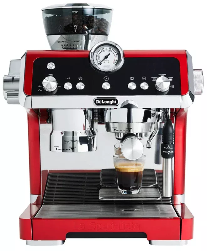 DeLonghi EC9335.R La Specialista Espresso Machine – Red
