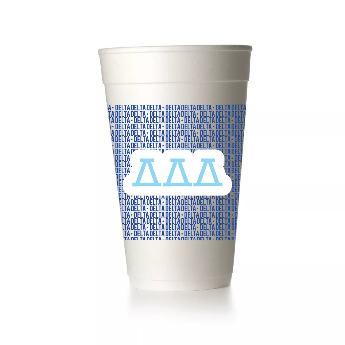Delta Delta Delta Wrap Cups|Foam&Frost Flex