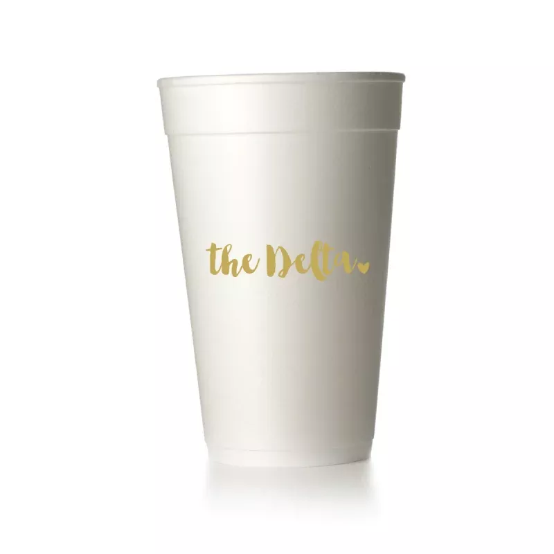 The Delta Script Cups|Foam&Frost Flex