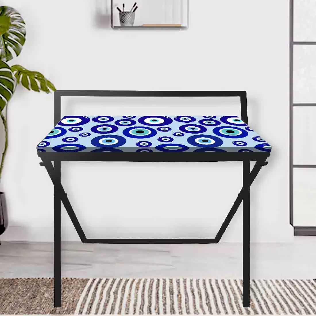 Designer Folding Study Table for Laptop Computer Desk - Evil Eye Protector
