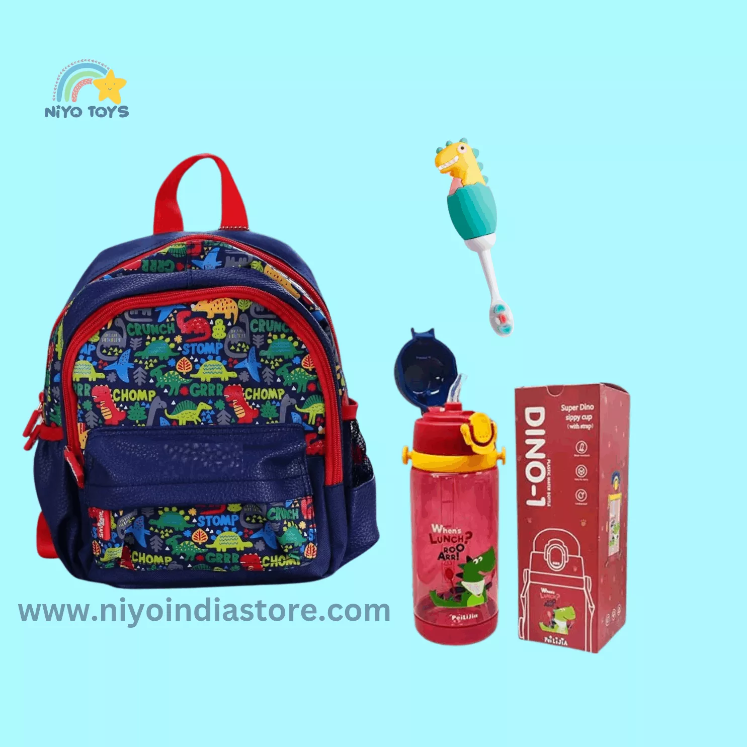 Dinosaur Toys Lunch Box & Water Bottle Set
