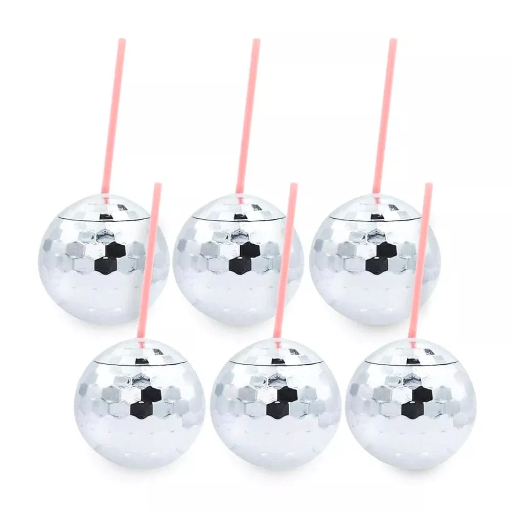 Disco Ball Sippers (set of 6)