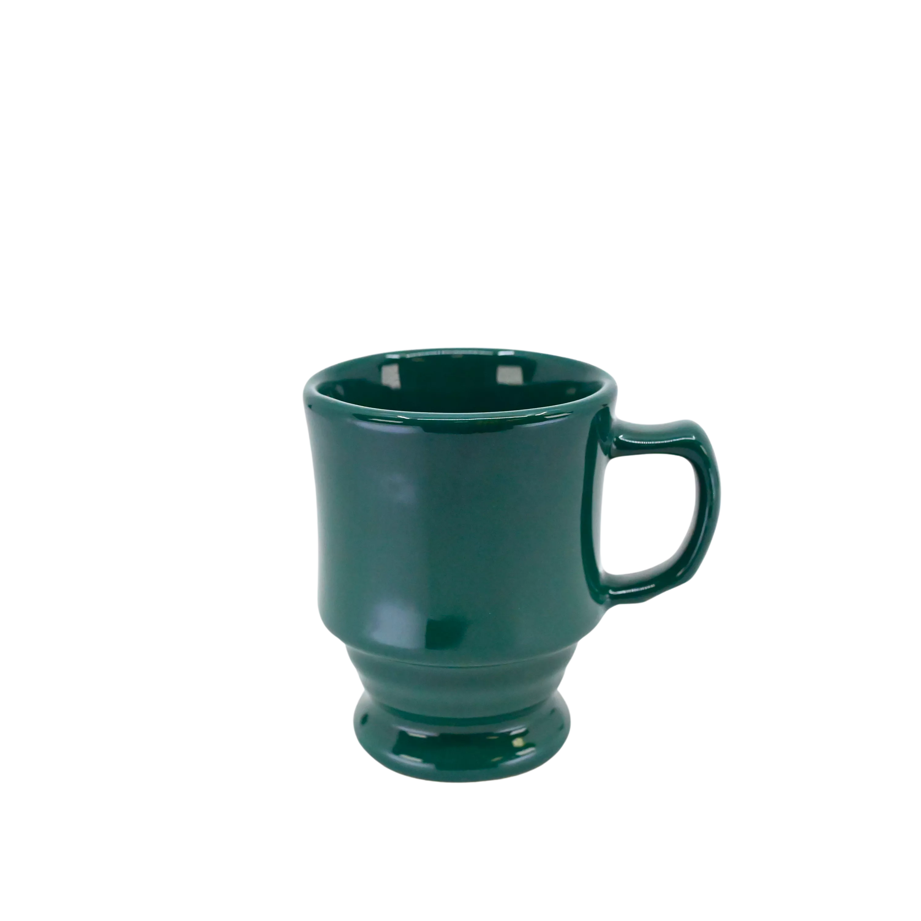 Diversified Ceramics DC125 8 oz Footed Stacking Mug Hunter Green