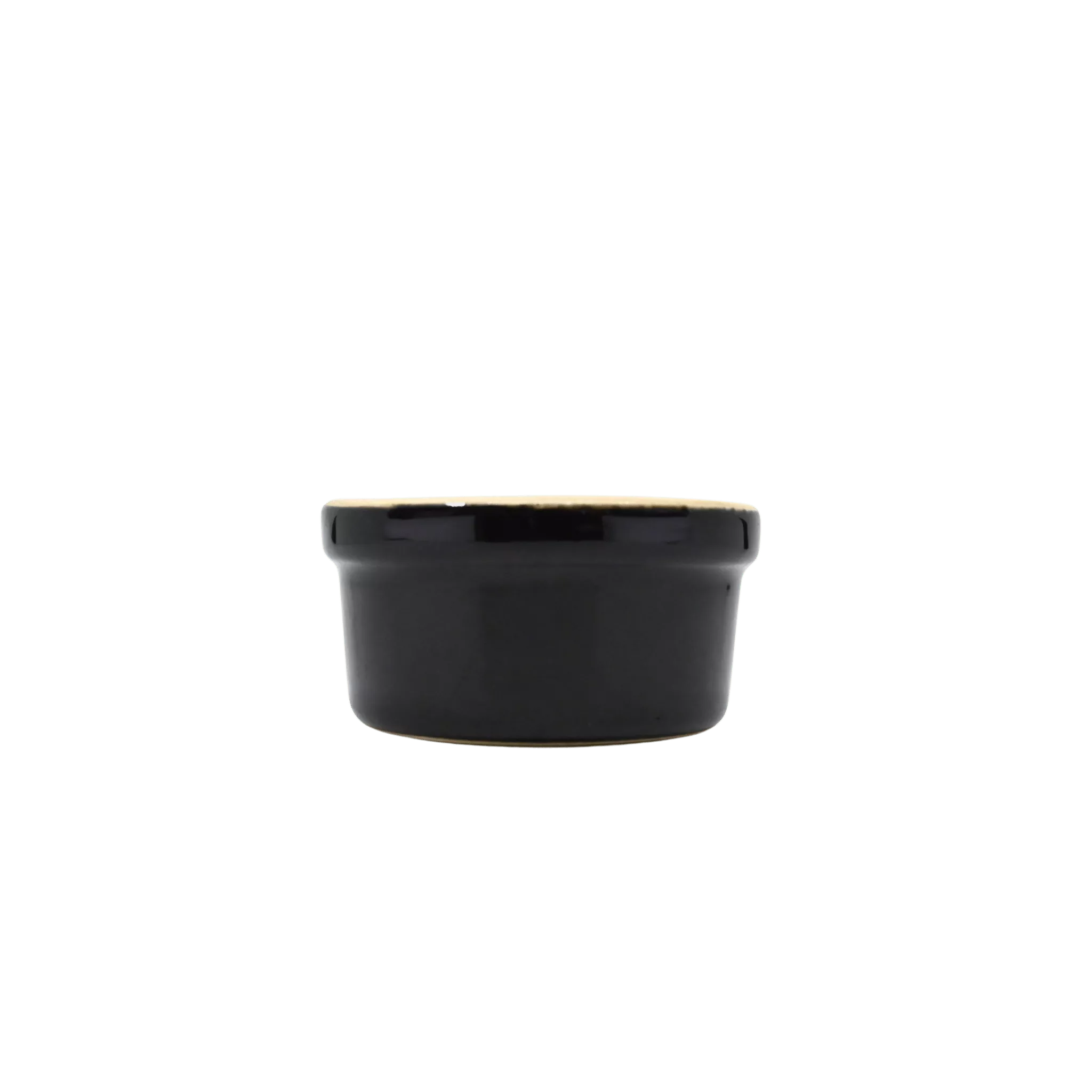 Diversified Ceramics DC362 Black and White 2.5 oz Plain Ramekin