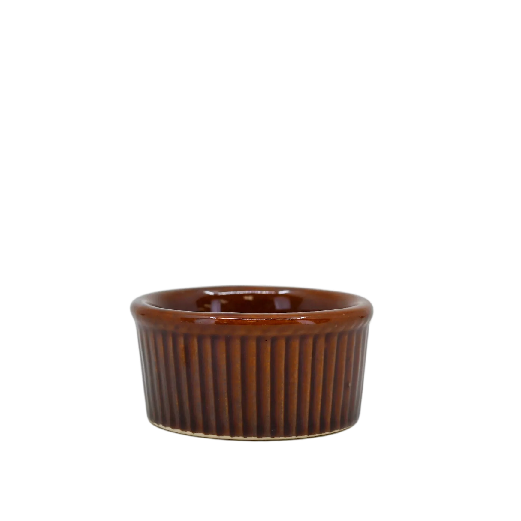 Diversified Ceramics DC834.5 Laredo Brown 4 oz Fluted Ramekin