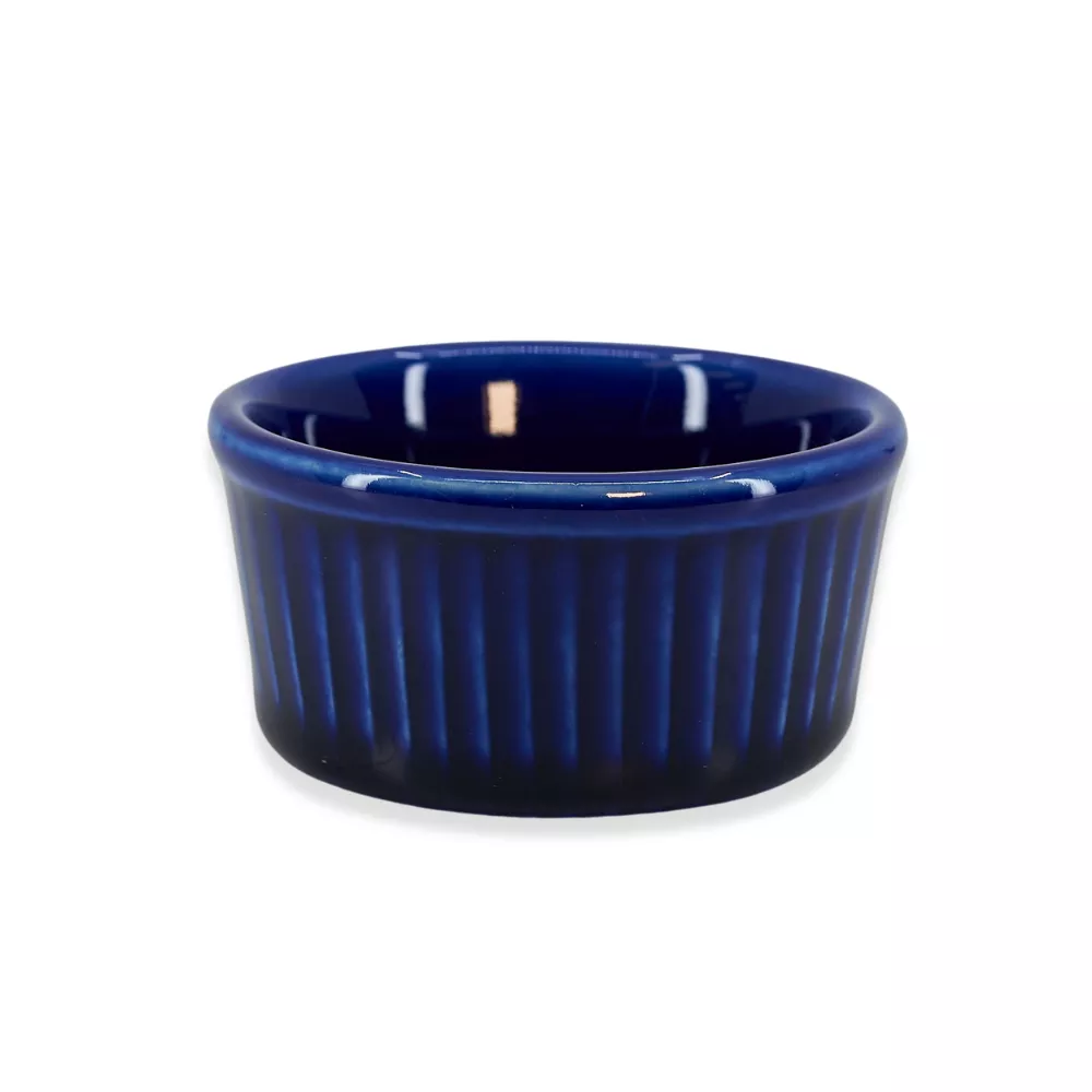 Diversified Ceramics DC834 Cobalt Blue 2.75 oz Fluted Ramekin