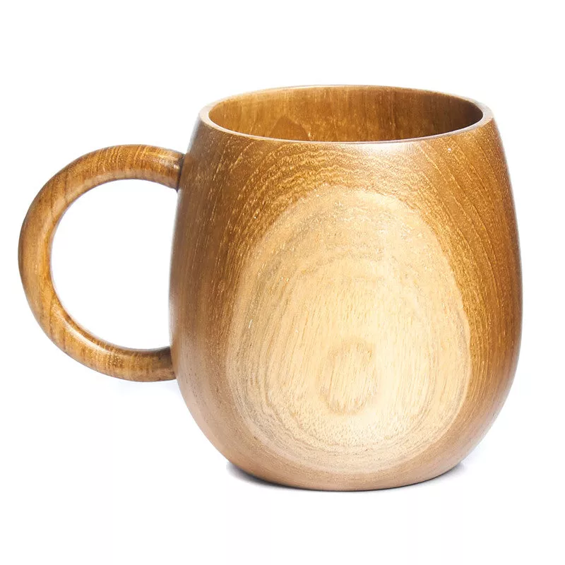 Dome Teak Wood Coffee Mug|1-Pack&2-pack&4-Pack