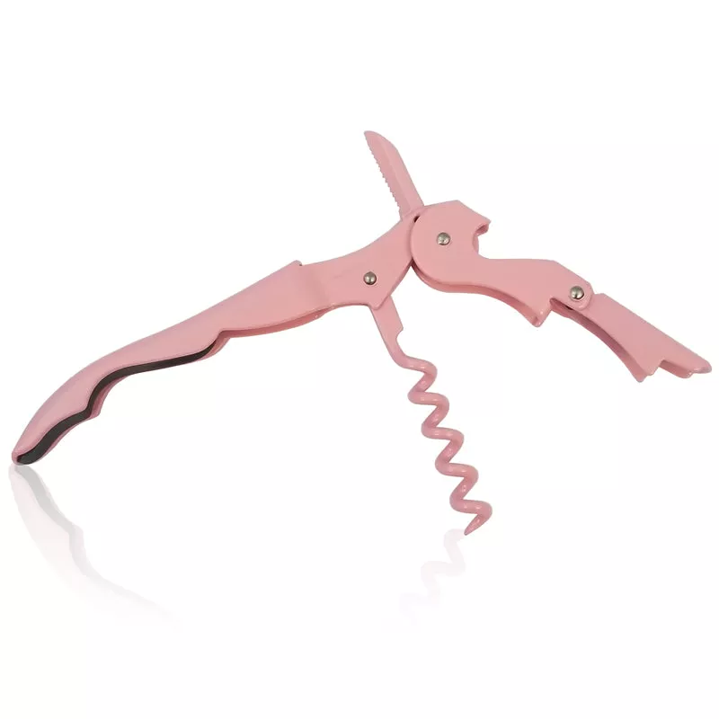 Double Hinged Pink Corkscrew