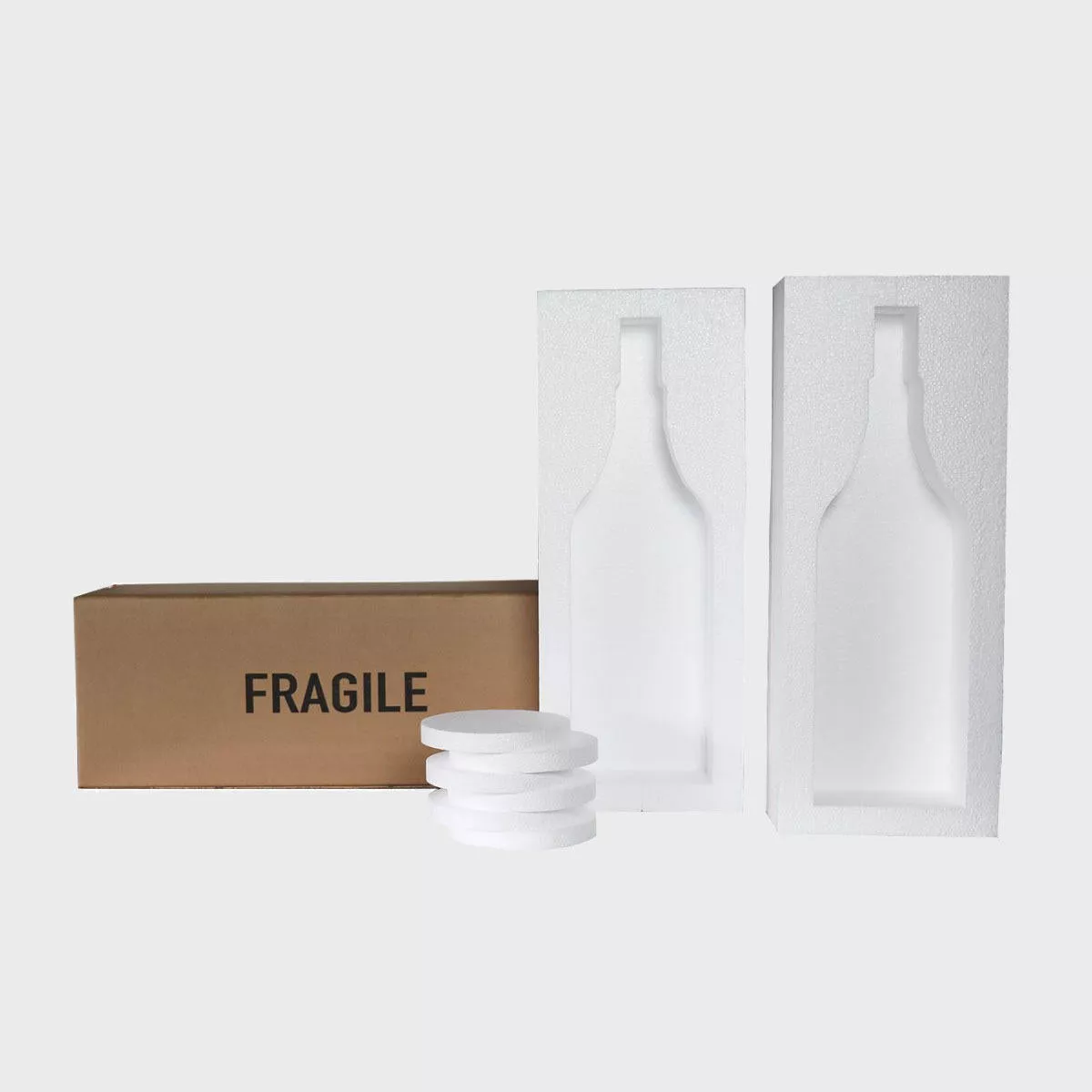 Double magnum aka jeroboam bottle Polysafe shipping box