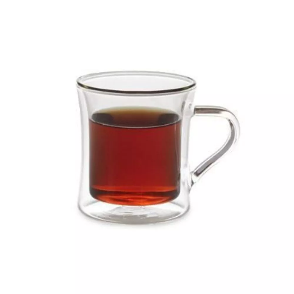 Double Wall Glass Classic Diner Mug