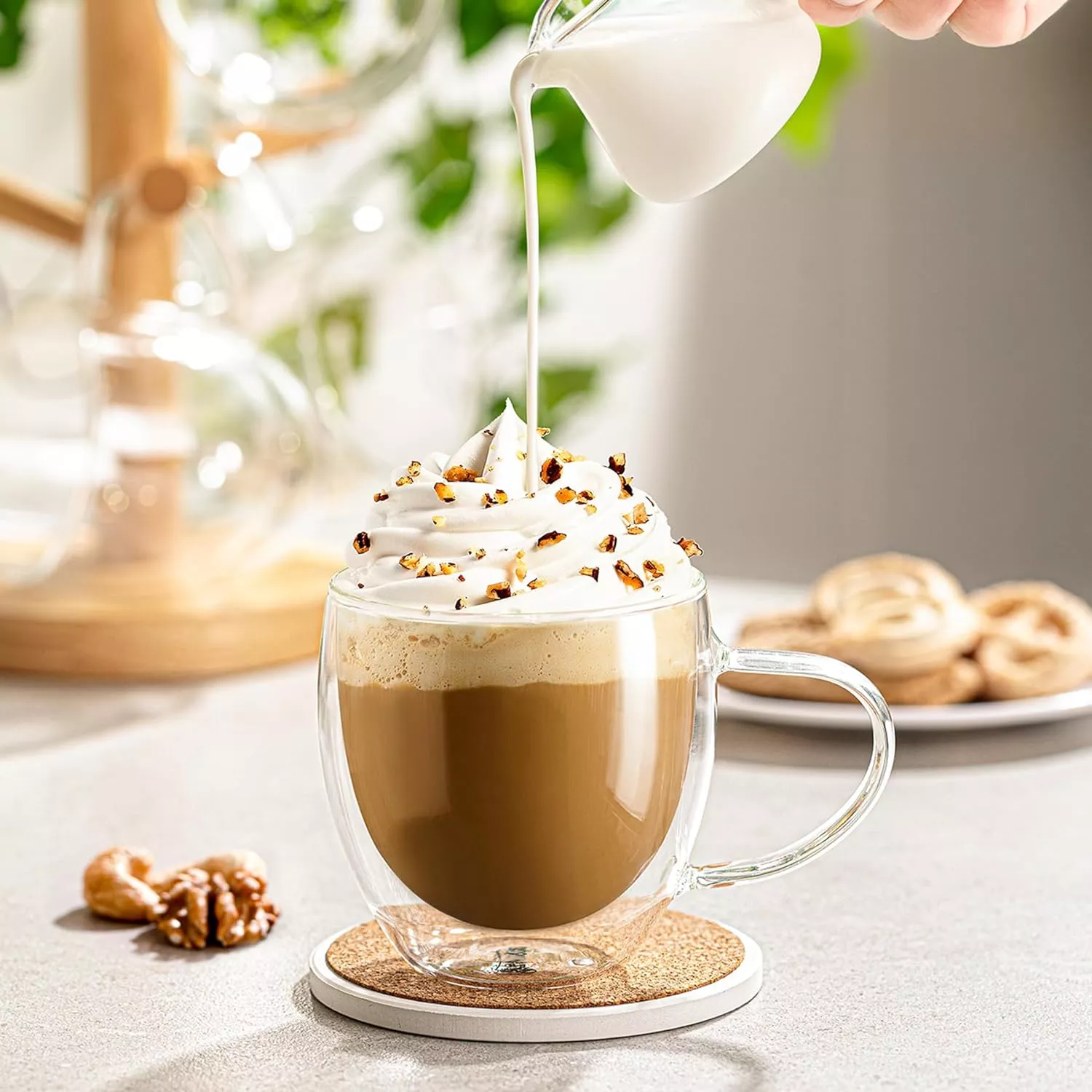 Double Wall Glass Mug 250ml&4&6
